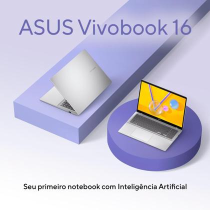 Imagem de Notebook ASUS Vivobook 16 X1607QA SNAPDRAGON X1 26 100 16Gb Ram 1TB SSD Windows 11 Home Tela 16" FHD Silver - MB092W