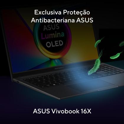 Imagem de Notebook ASUS Vivobook 16X K3605ZF RTX 2050 Intel Core i5 12500H 8Gb Ram 512Gb SSD Windows 11  FHD 16" Preto - N1420W