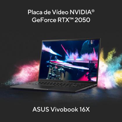 Imagem de Notebook ASUS Vivobook 16X K3605ZF RTX 2050 Intel Core i5 12500H 8Gb Ram 512Gb SSD Windows 11  FHD 16" Preto - N1420W
