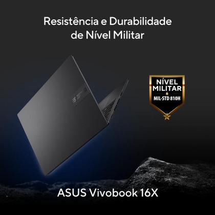 Imagem de Notebook ASUS Vivobook 16X K3605ZF RTX 2050 Intel Core i5 12500H 8Gb Ram 512Gb SSD Windows 11  FHD 16" Preto - N1420W
