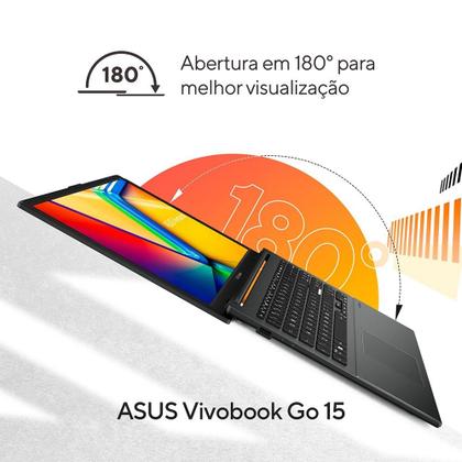 Imagem de Notebook Asus VivoBook Go 15 E1504FA AMD RYZEN 5 7520U, 8GB RAM, SSD 256GB, 15,6" LED FHD, W11 Home - E1504FA-NJ825W