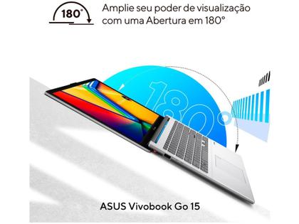 Imagem de Notebook ASUS VivoBook Go 15 E1504GA-NJ447 Intel Core i3 4GB RAM 256GB SSD 15,6" Full HD Linux 90NB0