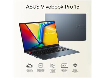 Notebook Asus Vivobook Pro 15 Core i9 16GB 512GB - SSD 15,6” FHD