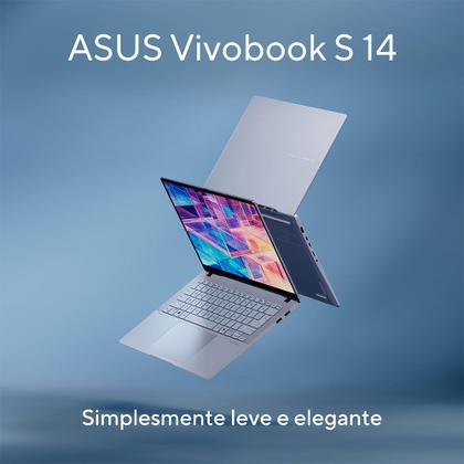 Imagem de Notebook Asus VivoBook S 14, Core Ultra7, 32GB, 1TB GB SSD, Tela de 14" OLED, Mist Blue - S5406SA-PP097W