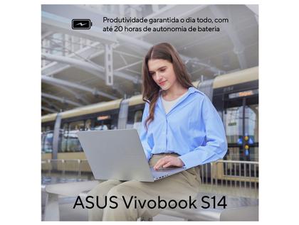 Imagem de Notebook Asus VIVOBOOK S14 Intel Core Ultra 5 com IA Integrada 225H 16GB RAM 512SSD 14' Windows 11