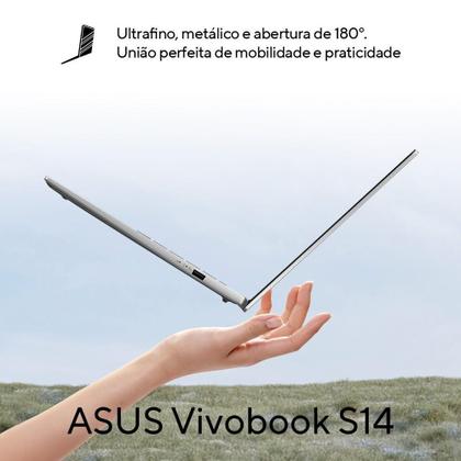 Imagem de Notebook ASUS Vivobook S14 S3407VA Intel Core i5 13420H 16GB Ram 512GB SSD Windows 11 Tela 14" LED FHD Silver - LY044W