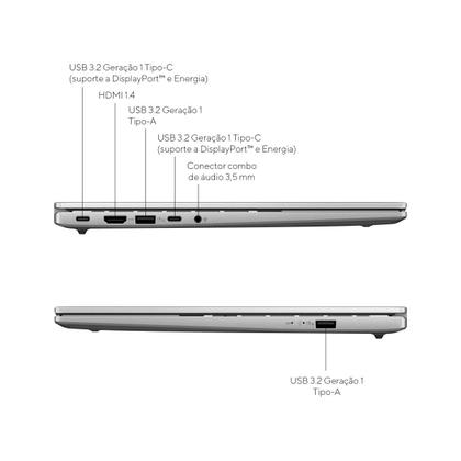 Imagem de Notebook ASUS Vivobook S14 S3407VA Intel Core i5 13420H 16GB Ram 512GB SSD Windows 11 Tela 14" LED FHD Silver - LY044W