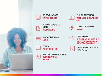 Imagem de Notebook Asus VivoBook X543UA-GQ3430T - Intel Core i3 4GB 256GB SSD 15,6” LED Windows 10