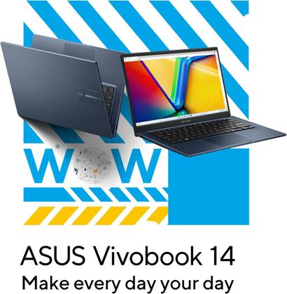 Imagem de Notebook asus x1404va i712512 14 polegadas intel core i7 1355u 12gb ram 512gb ssd quiet blue