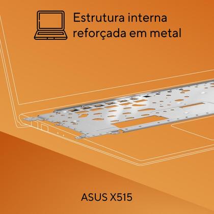 Imagem de Notebook ASUS X515 Intel Celeron Dual Core N4500 4GB Ram 128GB SSD Windows 11 Home Tela 15,6” LED HD Slate Grey - BR309WS