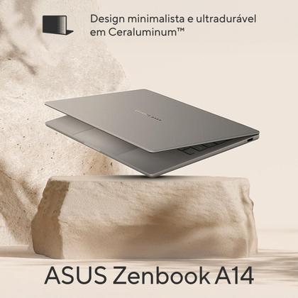 Imagem de Notebook ASUS Zenbook A14 OLED UX3407QA SNAPDRAGON X1 26 100 32Gb Ram 1TB SSD Windows 11 Home Tela 14" FHD Bege - QD391W