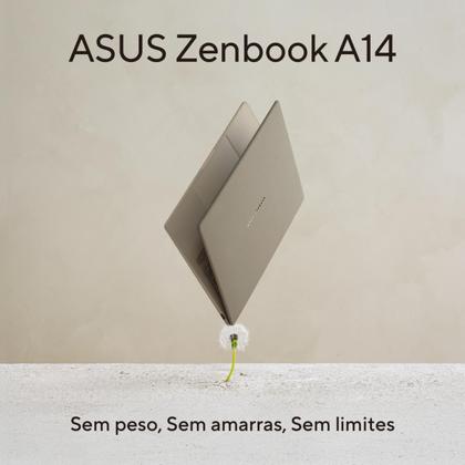 Imagem de Notebook ASUS Zenbook A14 OLED UX3407QA SNAPDRAGON X1 26 100 32Gb Ram 1TB SSD Windows 11 Home Tela 14" FHD Bege - QD391W