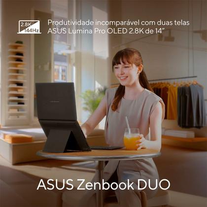 Imagem de Notebook ASUS Zenbook DUO Intel Core Ultra X9 378H, 32 GB, 1.0 TB W11 Home, 14" OLED - UX8407AA-SN608W