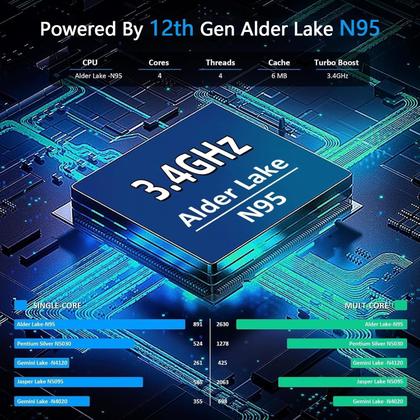 Imagem de Notebook Auxda T152A 15,6" Intel N95 16 GB de RAM 1 TB SSD Win11