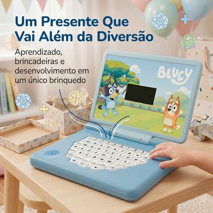 Imagem de Notebook Da Bluey Computador Educativo Bilíngue Para Crianças Com Atividades E Jogos