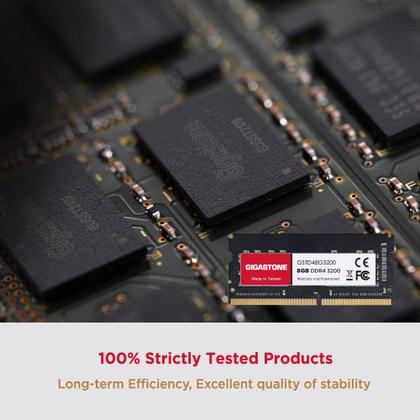 Imagem de Notebook DDR4 RAM Gigastone de 8 GB 3200 MHz SODIMM de 260 pinos