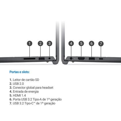 Imagem de Notebook Dell 15 I DC15-I51334U-M100 15.6" Full HD 13ª Gen Intel Core i7 16GB 1TB SSD Win 11 Preto Carbono