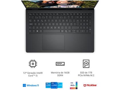 Notebook Dell Inspiron 15 I15-I120K-A35P Intel Core i5 16GB RAM SSD 1TB 15,6" Full HD Windows 11 12MB 210-BNFN Imagem de Notebook Dell Inspiron 15 I15-I120K-A35P Intel Core i5 16GB RAM SSD 1TB 15,6" Full HD Windows 11 12MB 210-BNFN