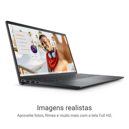 Imagem de Notebook Dell Inspiron I15-A0507-M10P 15.6" Full HD AMD Ryzen 5 8GB 512GB SSD Windows 11 Preto Carbono