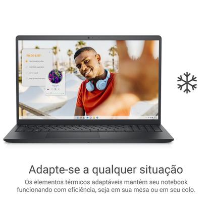 Notebook Dell Inspiron I15-A0507-U10P 15.6" Full HD AMD Ryzen 5 8GB 512GB SSD Linux Preto Carbono Imagem de Notebook Dell Inspiron I15-A0507-U10P 15.6" Full HD AMD Ryzen 5 8GB 512GB SSD Linux Preto Carbono