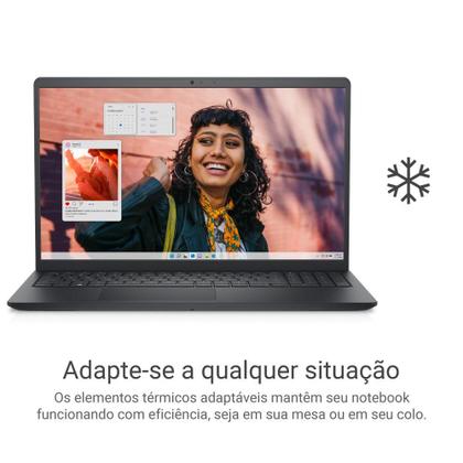 Imagem de Notebook Dell Inspiron I15-I1300-U30P 15.6" Full HD 13ª Gen Intel Core i5 8GB 512GB SSD Linux Preto Carbono
