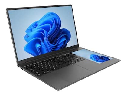 Imagem de Notebook Duas Telas 15.6 7 Intel N100 8GB RAM DDR4 SSD120GB Windows 11 Pro