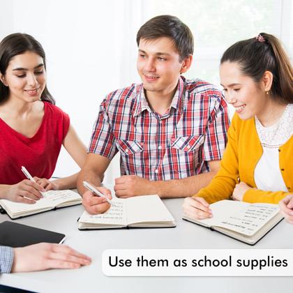 Imagem de Notebook Feela A5 com Capa Dura - Diário Pautado com Suporte para Canetas