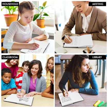 Imagem de Notebook Feela A5 com Capa Dura - Diário Pautado com Suporte para Canetas