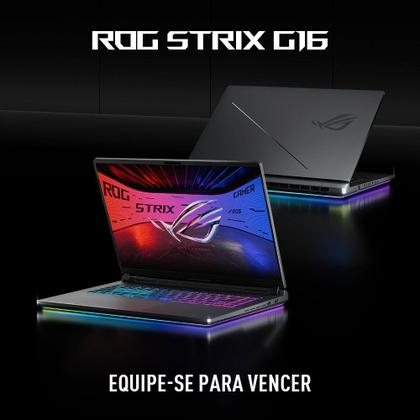 Imagem de Notebook Gamer ASUS ROG Strix G16, Intel Core i9 14900HX, RTX5060, 16GB, 512 SSD, W11 Home, 16" FHD 240Hz, Cinza Eclipse - G615JMR-S5001W
