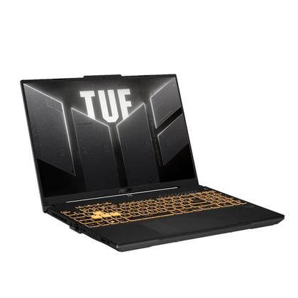Imagem de Notebook Gamer ASUS TUF Gaming F16 Intel Core i7, GeForce RTX 4050, 8 GB, 512 GB SSD, KeepOS, 16.0" FHD 144Hz, Cinza Mecha - FX607VU-RL008