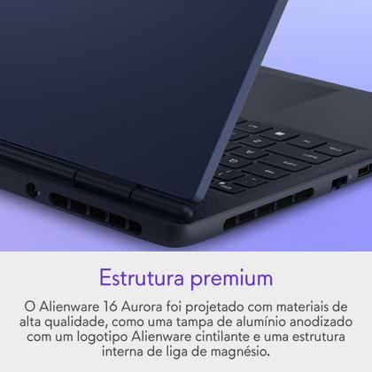 Imagem de Notebook Gamer Dell Alienware 16 Aurora AC16250 AC16-C7240H-U30 16" WQXGA Intel Core7 16GB 512GBSSD NVIDIA RTX3050 Linux