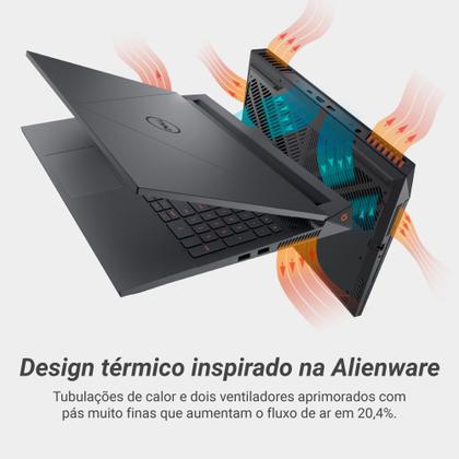 Notebook Gamer Dell G15-i1300-M55P 15.6" FHD 13ª Geração Intel Core i7 16GB 512GB SSD NVIDIA RTX 3050 Windows 11 Imagem de Notebook Gamer Dell G15-i1300-M55P 15.6" FHD 13ª Geração Intel Core i7 16GB 512GB SSD NVIDIA RTX 3050 Windows 11