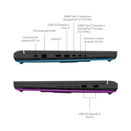 Imagem de Notebook Gamer ROG Strix G16 G615JPR NVIDIA RTX 5070 Intel Core i9 14900HX 32GB Ram 1TB SSD Windows 11 Home Tela 16" 240Hz LED Cinza - S5001W