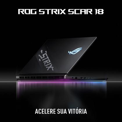 Imagem de Notebook Gamer ROG Strix SCAR 18 G835LX NVIDIA RTX5090 Intel Core Ultra 9 275HX 64GB Ram 4TB SSD Windows 11 Home Tela 18" 240Hz Black - SA013W