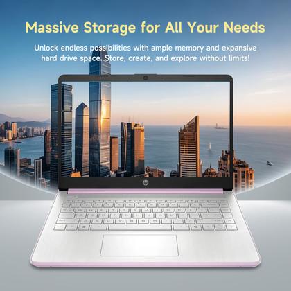 Imagem de Notebook HP 14" Intel N150 8GB RAM 384GB Win11 Lavender