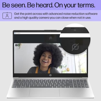 Imagem de Notebook hp 15fd0055tg 15.6 polegadas intel core i3 n305 8gb ram 256gb ssd prata