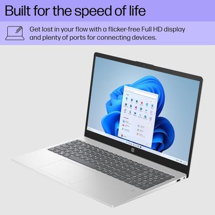 Imagem de Notebook hp 15fd0055tg 15.6 polegadas intel core i3 n305 8gb ram 256gb ssd prata