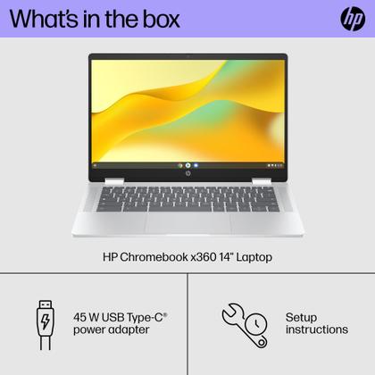 Imagem de Notebook HP Chromebook x360 14" HD com tela sensível ao toque SSD de 4 GB/64 GB