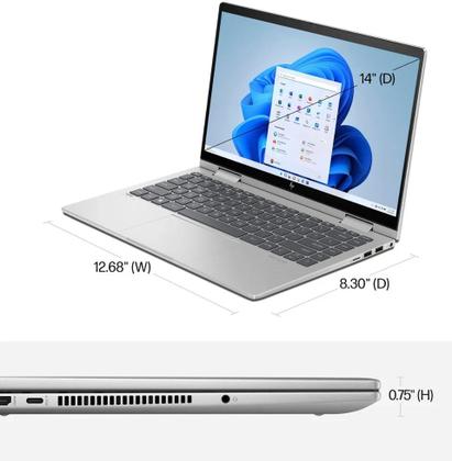 Imagem de Notebook hp envy x360 14 es1023dx 14 polegadas intel core 7 150u 16gb ram 512gb ssd prata