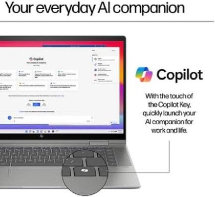 Imagem de Notebook hp envy x360 2 en 1 15 fe1082wm 15.6 intel core ultra 7 155u 16gb ram 512 ssd prata