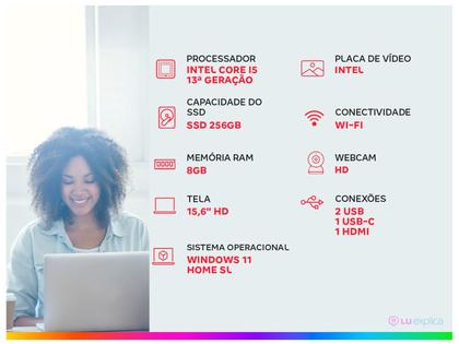 Imagem de Notebook HP G9 Intel Core i5 8GB SSD 256GB 15,6" Windows 11 AY6Z4LA#AK4