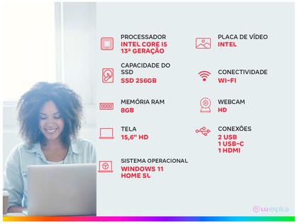 Imagem de Notebook HP G9 Intel Core i5 8GB SSD 256GB