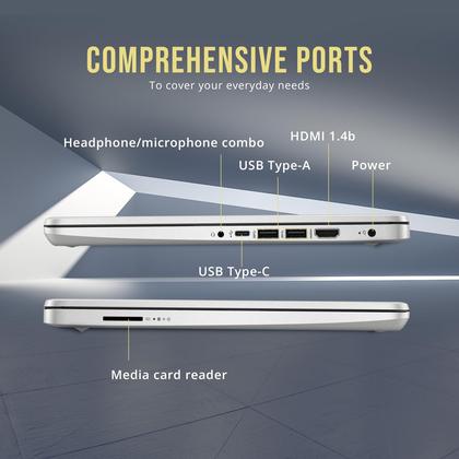 Imagem de Notebook HP Stream 14 HD BrightView Intel Celeron N4120 16 GB de RAM