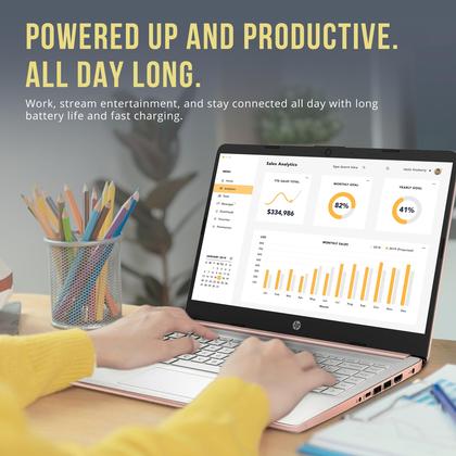 Imagem de Notebook HP Stream 14 HD BrightView Intel Celeron N4120 8 GB/288 GB