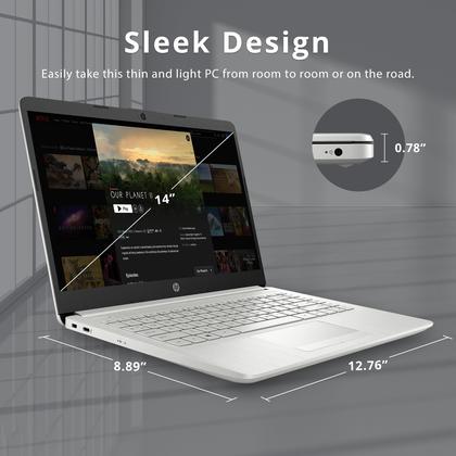 Imagem de Notebook HP Stream 14 HD Intel Celeron N4120 4 GB de RAM 64 GB SSD