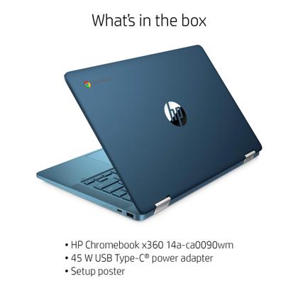 Imagem de Notebook HP X360 14a Chromebook 14 HD 4 GB 64 GB Intel Celeron