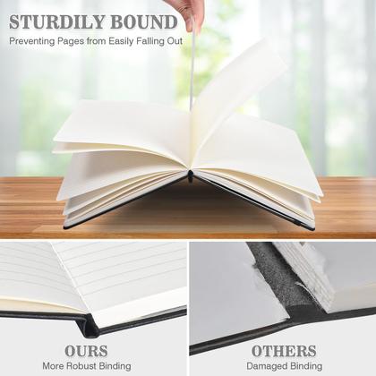 Imagem de Notebook Journal OMEYA A5 - 160 Páginas (Pacote com 3) - Pautado