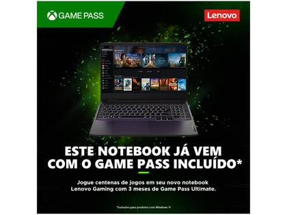 Imagem de Notebook Lenovo 15.6" IdeaPad Gaming 3i i5-11300H, 8Gb, SSD 512Gb, Dedicada GTX 1650 4GB FHD WVA W11 82MG0009BR  LENOVO