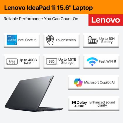 Imagem de Notebook Lenovo Ideapad 15,6" Touch i5-1335U 12GB 256GB SSD