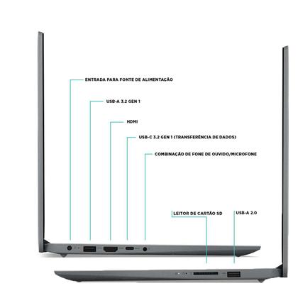 Imagem de Notebook Lenovo IdeaPad i5 12ª Geração, 8 GB RAM, SSD 256 GB, 15,6 Full HD